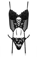 CO103 Strapscorsage & String schwarz