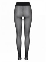 T011 Strumpfhose schwarz offener Schritt 40den