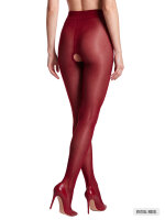 T013 tights red open crotch 40den