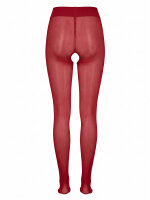 T013 Strumpfhose rot offener Schritt 40den