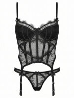 CO111 Strapscorsage & String schwarz