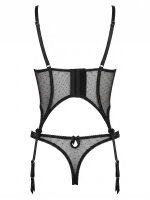 CO111 Strapscorsage & String schwarz