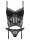 CO111 Strapscorsage & String schwarz