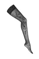 H024 halterlose Strümpfe schwarz 20den