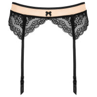 G001 garter belt black-beige