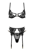 Lacina 3-teiliges Set schwarz