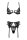 Lacina 3-teiliges Set schwarz