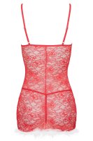 Kristinella Babydoll & String rot-weiß